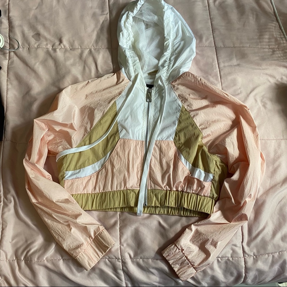 Hollister Zip Up Crop Windbreaker Jacket